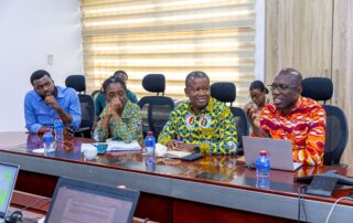 Ing. Frank Otchere, Director of Sytem Operations, answering a question during the meeting